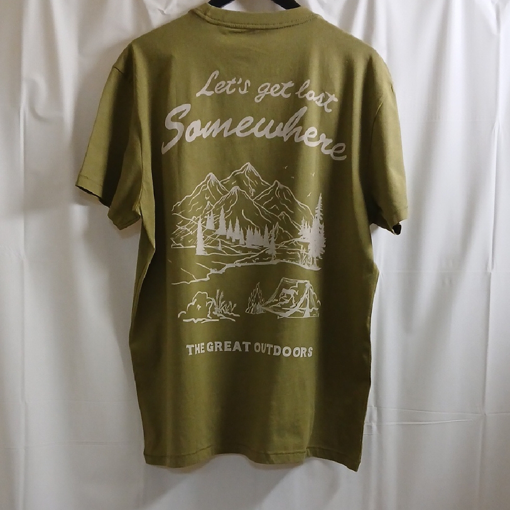 Men's Olive T-Shirt - Picture 2 of 5